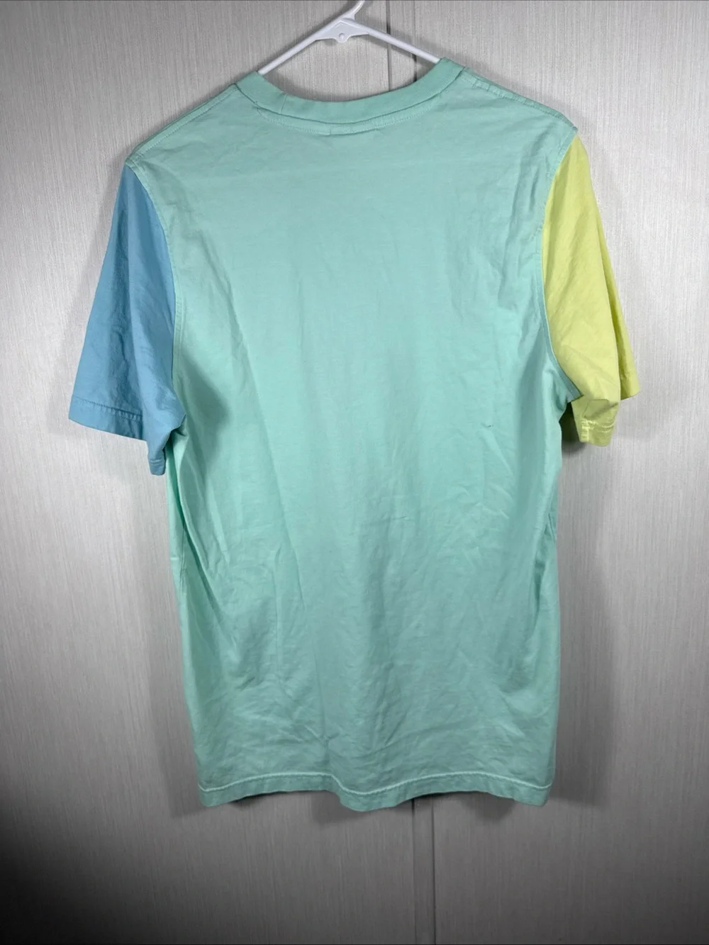 ADIDAS BLOCKED TREFOIL TEE SHIRT MULTICOLOR MENS SIZE M